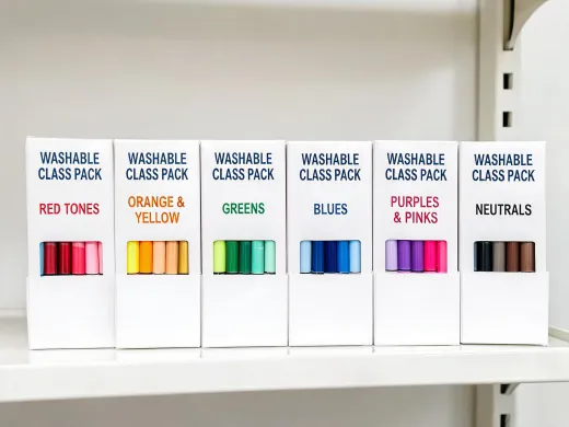 Washable marker classpacks